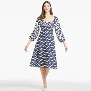 SACHIN + BABI Dress Size 4 Evening Gown NEW Melody Dress Ikat Blue Pink Midi